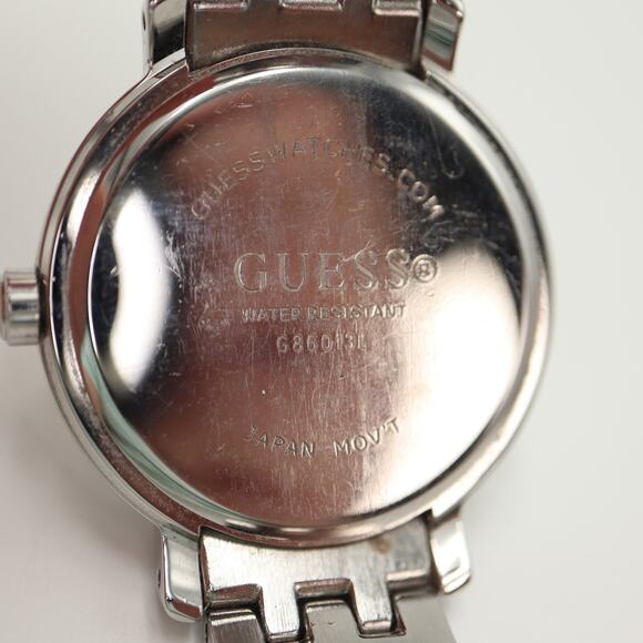 Guess Silver Tone Glitter Butterfly 36mm Watch Steel Bracelet with New Battery - Picture 15 of 15